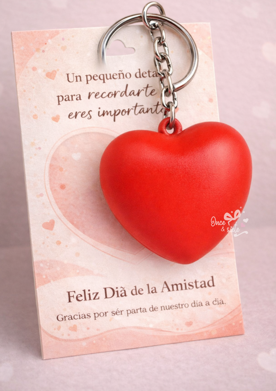 1 Llavero corazon dia de la amistad y el amor 2026