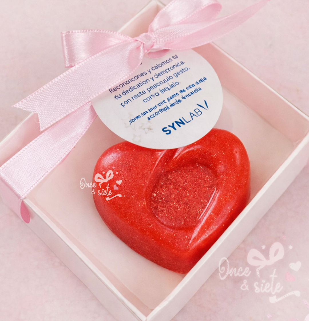 2 Cajita con Corazon día de la amistad y el amor